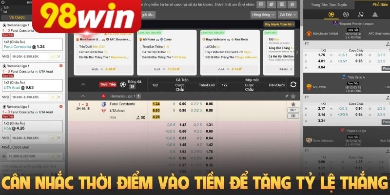 Cân nhắc thời điểm vào tiền để tăng tỷ lệ thắng