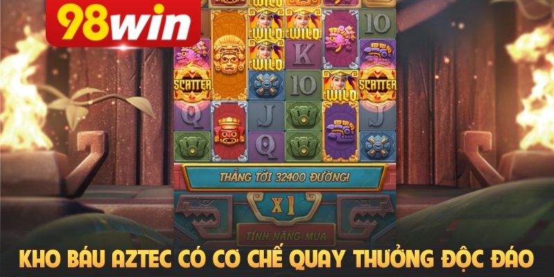 Kho báu AZtec có cơ chế quay thưởng độc đáo