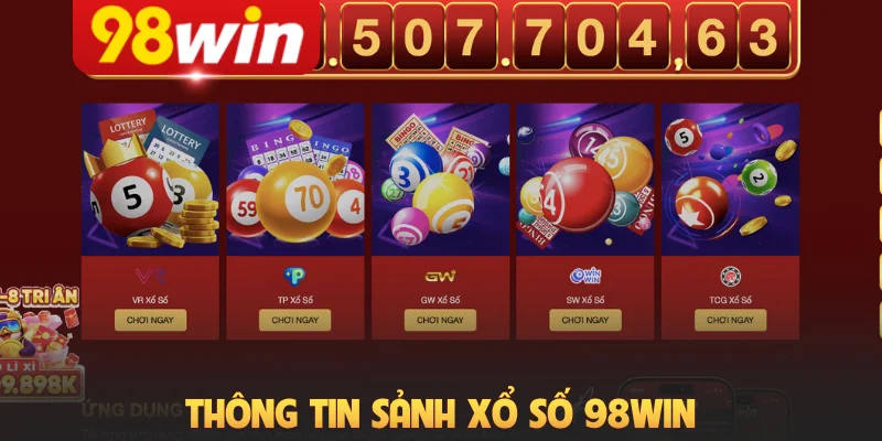 Thông tin sảnh xổ số 98Win